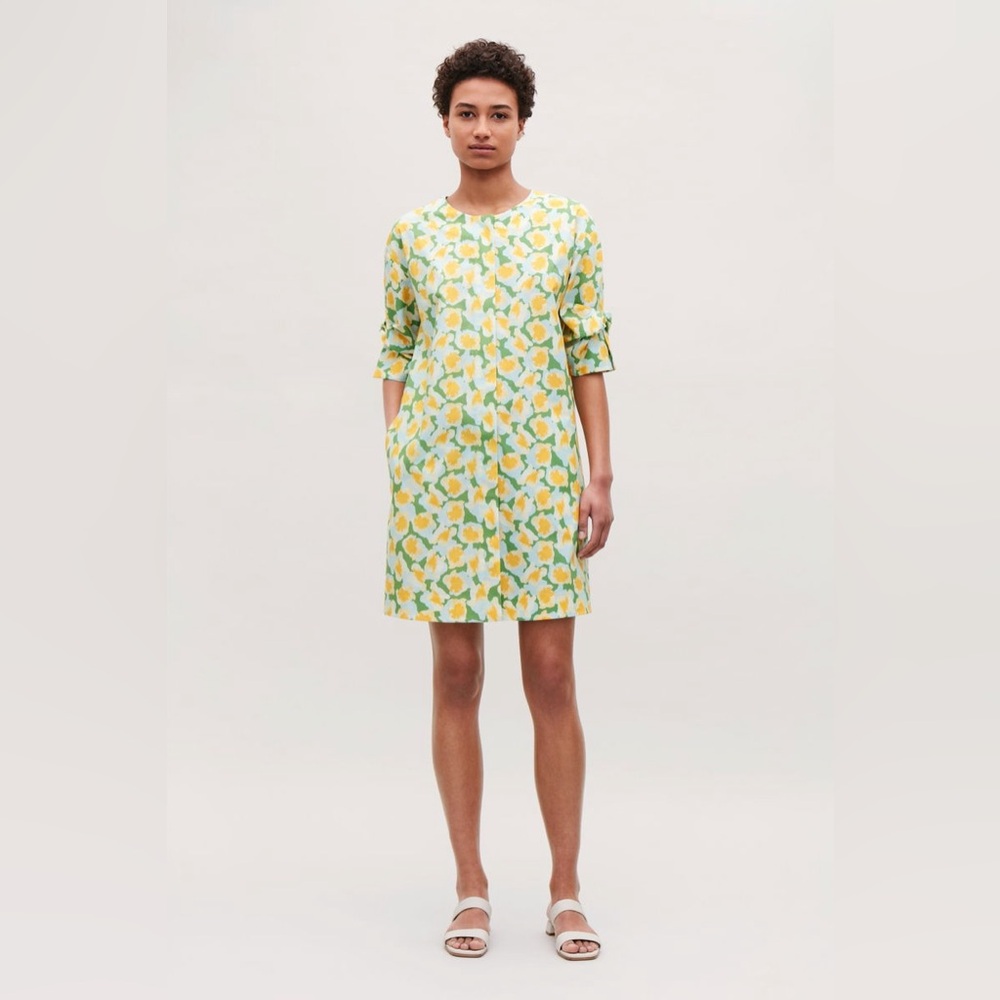 COS Knot Detailed Printed Dress